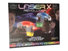 Laser Tag X Revolution - Micro Double Blasters 200 ft Range - Equips TWO Players