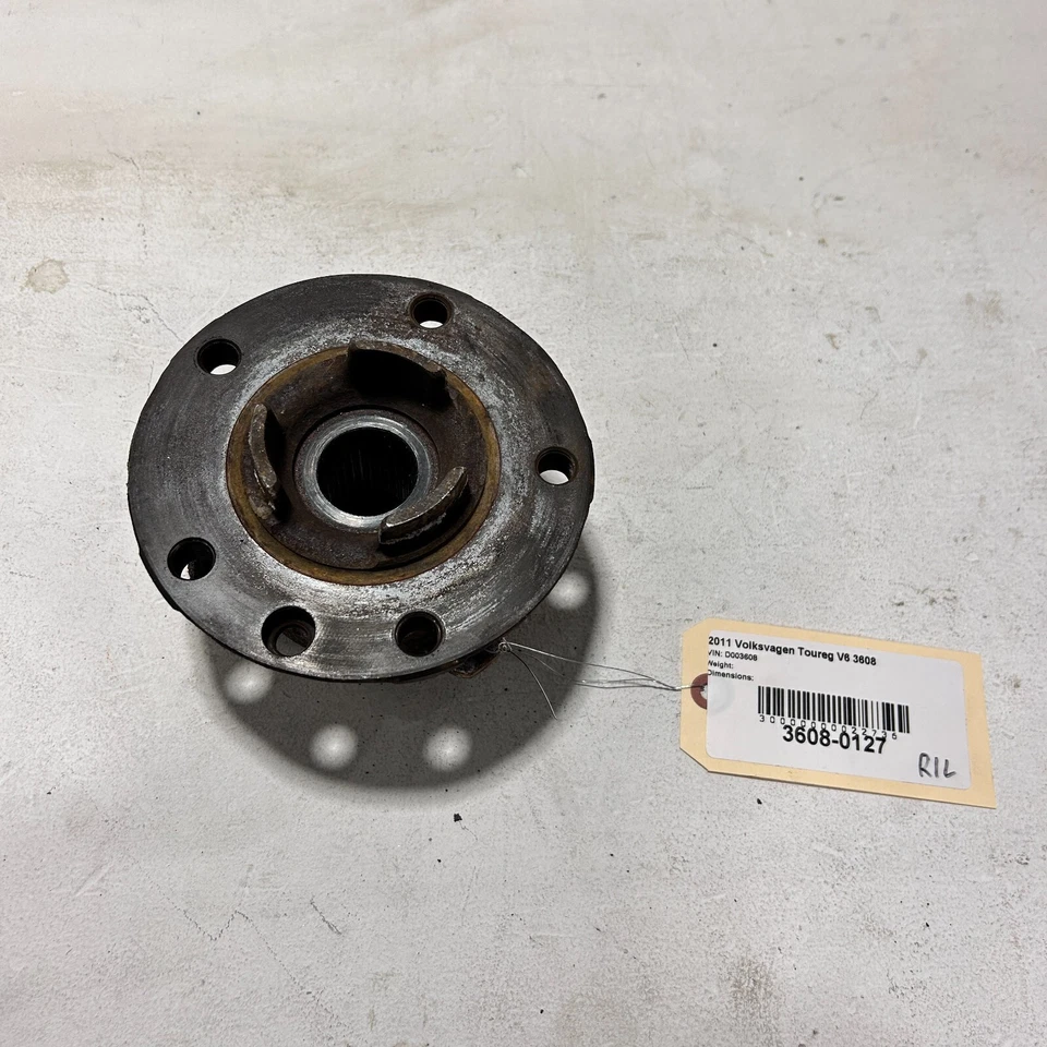 Conjunto de buje trasero izquierdo del lado del conductor Volkswagen Touareg 2011-2017 OEM Foto 4 de 4