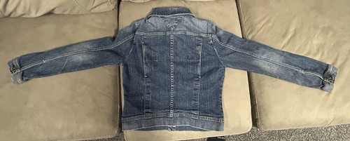 Y2K Tommy Hilfiger Denim Jacket Youth Large Jean Jacket 2004 VTG - Picture 6 of 7
