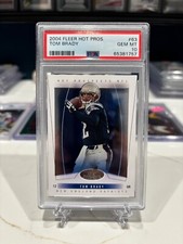2004 FLEER HOT PROSPECTS #63 GEM MINT TOM BRADY PSA 10 INVEST GOAT HOF MVP TB12