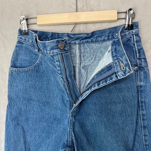 Vintage Roughrider Womens Blue Jeans Rodeo Western Size 7/8 Actual Sz (27x36.5) - Picture 8 of 11