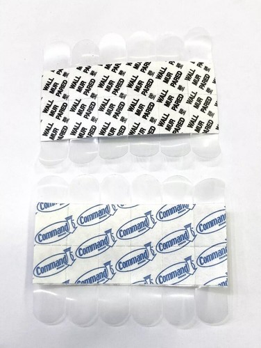 3M Command Strips 17020CLR Mini Gemini Clear Bulk Lot of 120 Refills - Picture 3 of 5
