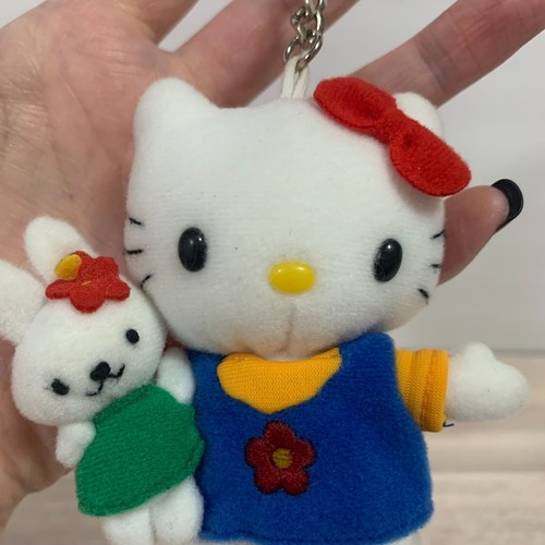 Vintage 2001 Partner Sanrio Hello Kitty Cathy Bunny Peluche Portachiavi Borsa Charm - Foto 5 di 11