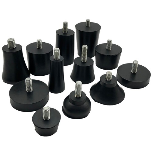 M6 M8 M10 Rubber Adjustable Feet Anti-Slip Furniture Levelling Screw In Feet - Picture 2 of 64