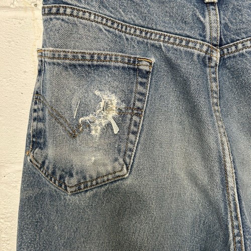 Vintage 90s Levi's 550 Relaxed Tapered Distressed 35x31 - Picture 12 of 14