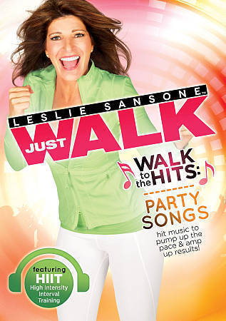 Leslie Sansone: Just Walk to the Hits Party Songs DVD HIIT Exercise Training NEW