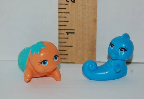 Polly Pocket Pet Animals Shimmer & Splash Crab Seahorse Sea Animals Accessories