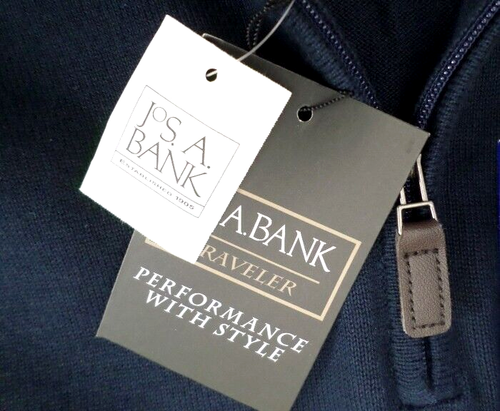 NEW Jos A Bank Traveler Men's Pullover 1/4 Zip Shirt M MSRP $109.50 Pima Cotton - Picture 4 of 6