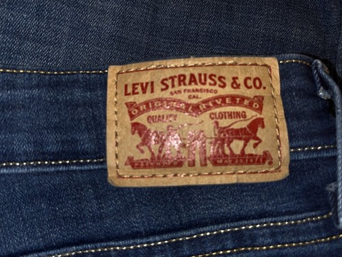 Levis Jean Cut Off Shorts Women Size 12 30X3 Denim Cotton Blend Stretch - Picture 8 of 11