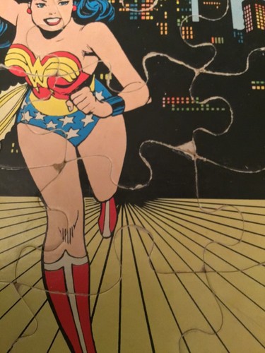 Vintage 1984 Craft Master DC Comics Wonder Woman 15 Piece Frame Tray Puzzle - Picture 3 of 4