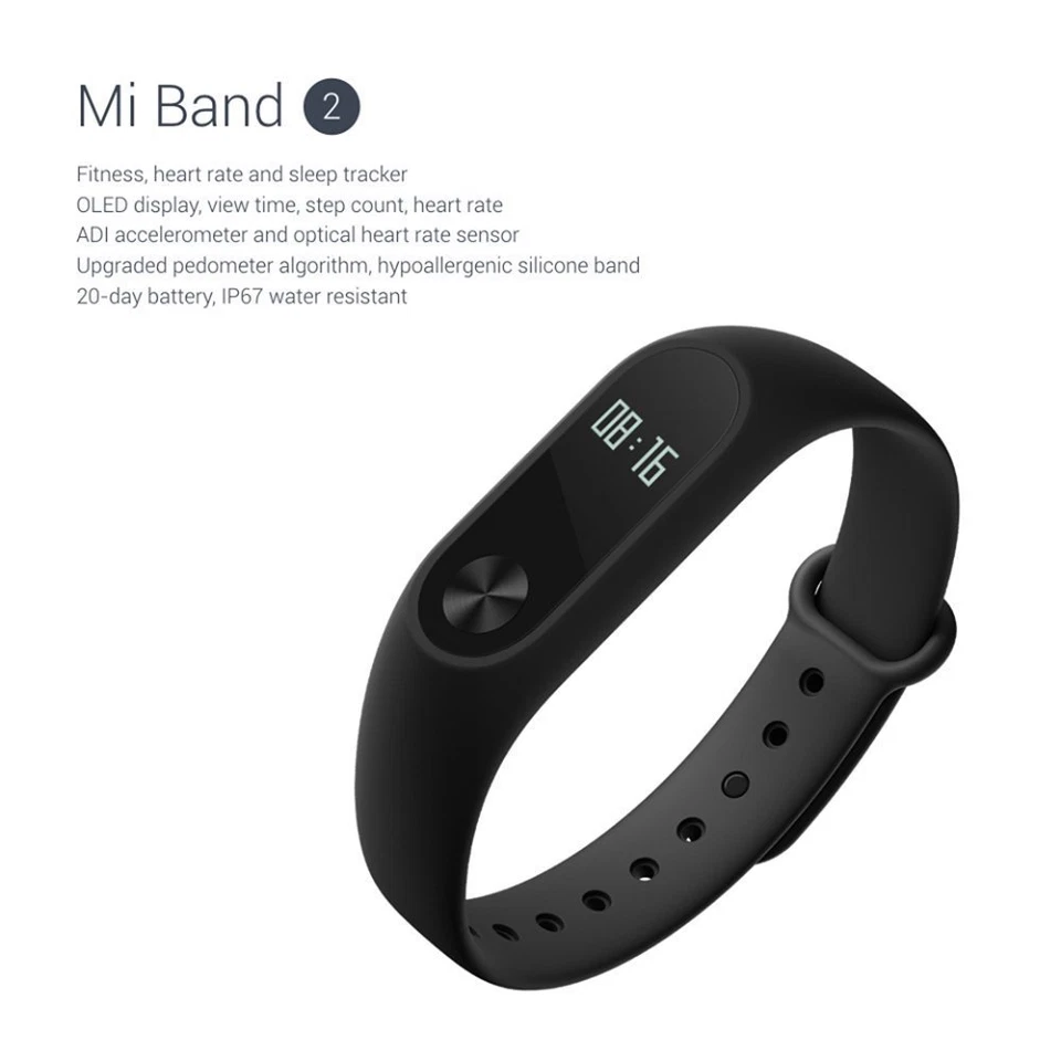 XIAOMI MI 2 SMART WATCH AND HEART RATE MONITOR - BLACK - NEW SEALED - Image 4 of 4