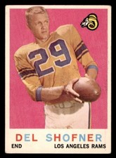 1959 Topps Football #15 Del Shofner VG/EX