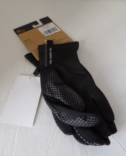 NWT Authentic THE NORTH FACE WINDFALL CLOSEFIT TRICOT Black/Silver/Gray Gloves M - Picture 2 of 8