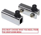 Glass Door Pivot Hinges 110º Cabinet Inset Door Chrome 1-12 Pairs