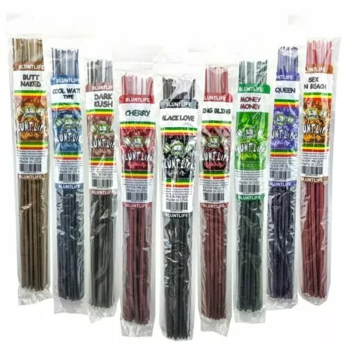 x10 BluntLife Long JUMBO Incense Sticks 19" 25ct Hand Dipped RANDOM - Picture 1 of 4