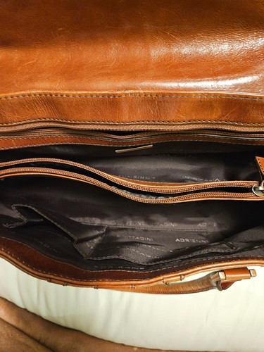 Adrienne vittadini large rust handbag with rhinestone details - Picture 7 of 12