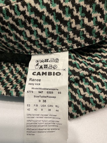 Tolle Hose von CAMBIO Modell Ranee easy Kick grün gemustert Gr. 38 - Bild 5 von 5