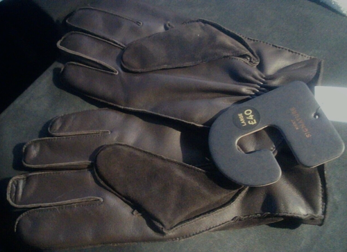 Guanti in pelle firmati Next. Marrone. Fodera lana/cashmere. Nuovo con etichette. Grande - Foto 2 di 9