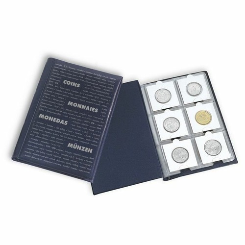 New Coin Album Mini Wallet Case 60 Pocket 2x2 Cardboard Flips Free USA Shipping - Picture 3 of 3