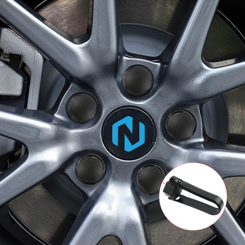 For Tesla Model 3 20x Wheel Bolt Nut Caps Covers w/ Removal Tool Black Silver - Picture 8 of 14