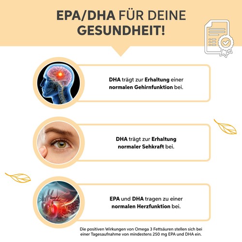 Omega 3 Kapseln | Fischöl hochdosiert 18% EPA & 12% DHA | In Triglycerid-Form - Bild 3 von 8