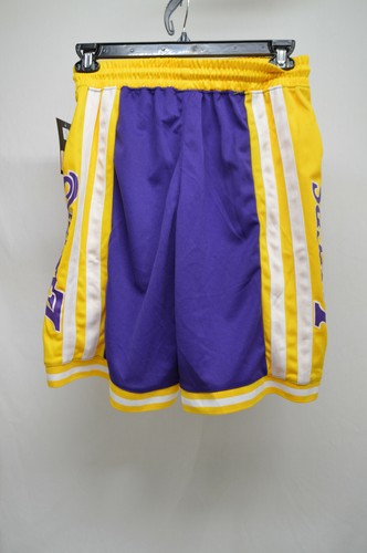 New NBA U LOS ANGELES LAKERS Purple/Yellow Men's Shorts Size MED - Picture 3 of 6