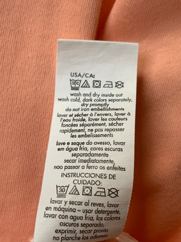 Calvin Klein Polo Shirt Men's XL 100% Cotton Short Sleeve Peach/Melon - Bild 9 von 9
