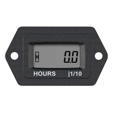 Digital 5V to 277V LCD Hour Meter,Voltage for Riding Lawn Mower Golf Carts ATV