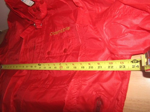 Vintage Horizon Sportwear OLDSMOBILE Windbreaker Nylon Jacket Red LARGE NOS - Picture 18 of 20