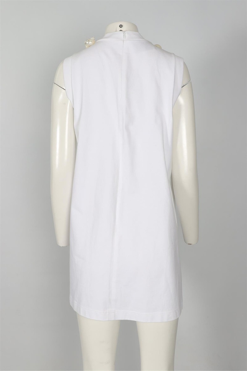 PRADA WHITE 2019 COTTON MINI DRESS IT 38 UK 6 | eBay