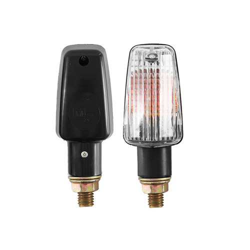 Mini Motorcycle LED Turn Signals Blinker Light Indicator Amber Lamp Clear Lens - Picture 8 of 9
