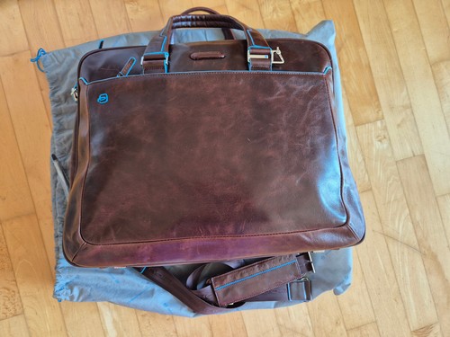 PIQUADRO Blue Square Braun Laptop Tasche Reisetasche Aktentasche NEU XXL - Bild 7 von 12