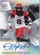 2021 Upper Deck CFL SP Game Used DaShaun Amos Autograph