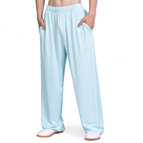 Hombres Pantalones de Kung Fu Tai Chi Artes Marciales Pantalones Cintura Elástica Sueltos Pantalones de Yoga - Imagen 18 de 30