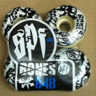 Retro white  Bones Powell Peralta SPF urethane skateboard wheel 58mm
