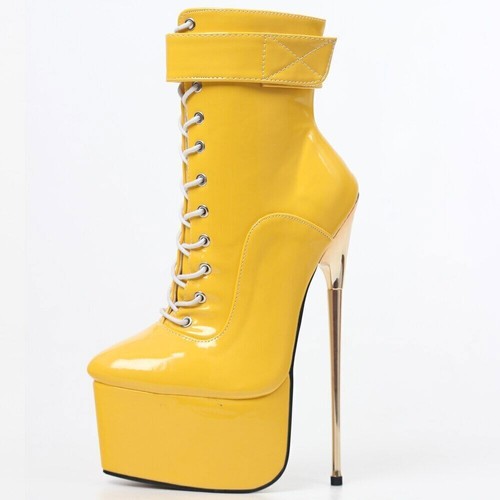 Platform Boots Women's Sexy 22cm Stiletto Fetish Nightclub Party Boots - Picture 37 of 37