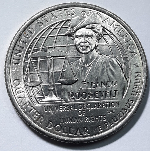 2023-P Eleanor Roosevelt Quarter Reverse Die Crack Error............A23 - Picture 2 of 4
