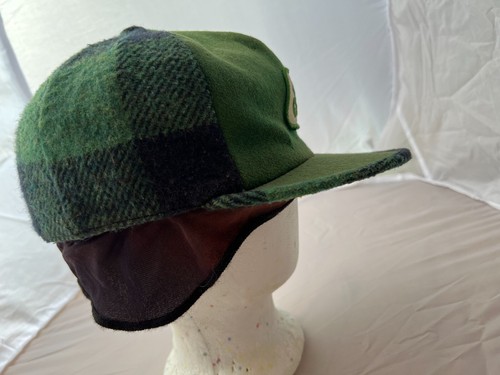 Sombrero grande a cuadros verde vintage de lana de caza de semillas pioneras de los años 60-70 hecho en EE. UU. - Imagen 20 de 20