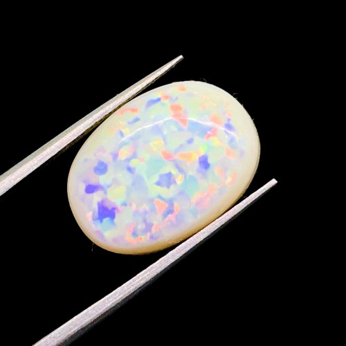 7.65 Cts Australian Opal Doublet 15x5x11.5mm Top Quality Flashy Loose Gemstone - Picture 12 of 15