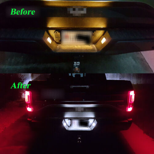2pcs Xenon White 168 2825 LED License Plate Light Bulbs for Ford F-150 1997-2022 - Foto 9 di 12
