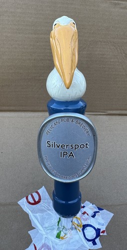 Mango de grifo de cerveza de barril Pelican Pub & Brewery "SILVERSPOT IPA" - Imagen 3 de 13