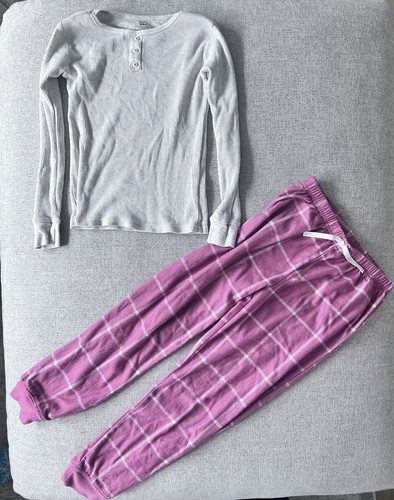 Mädchen Carter’s Gr. 8 Pyjama Set Thermo Langarm und rosa Fleecehose