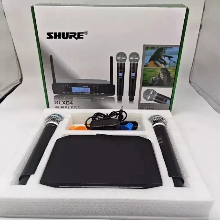 Shure GLXD4+BETA58A Dual Channel Digital w/ 2pcs Mic Wireless