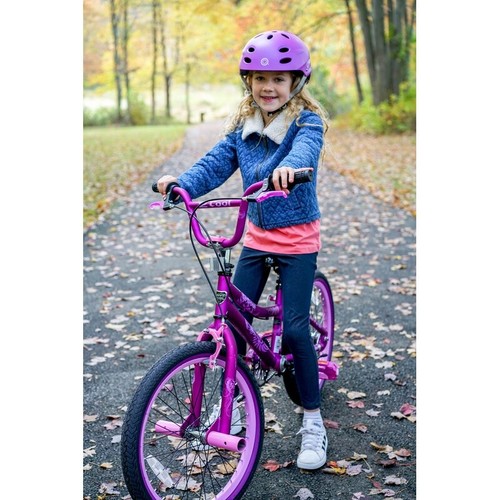 20 Inch BMX Bicycle Girls Bike Steel Frame W/ Hand Brakes Adjustable Seat New - Picture 11 of 12