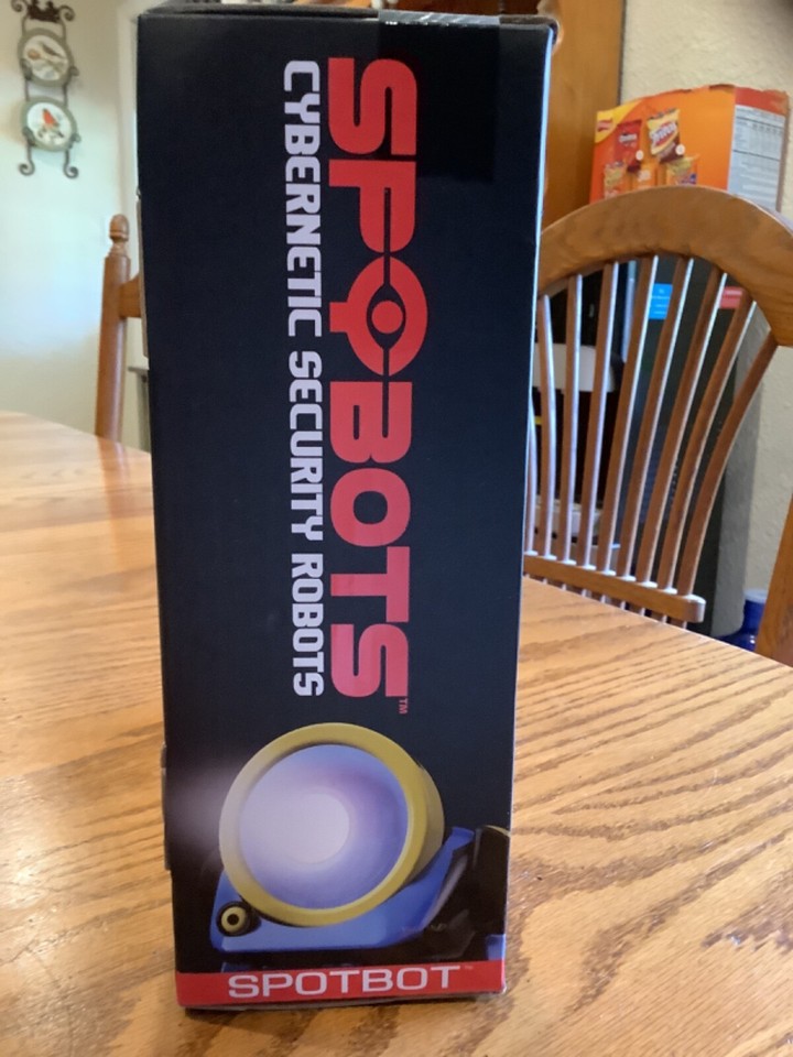 SPYBOTS Security Robots SPOTBOT Blue Spybot Bright LED Light eBay
