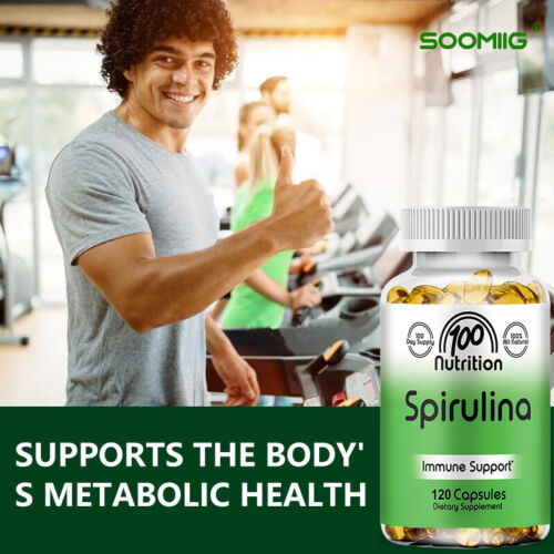 Spirulina Algae Capsules - Immune Support,Anti-Radiation & Anti Infection - Picture 4 of 11
