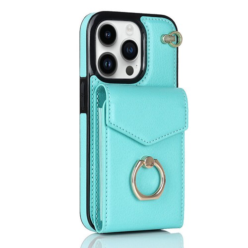Leather Card Wallet Ring Phone Case For iPhone 11 12 13 14 15 16 Pro Max XR 8 7 - Picture 39 of 72