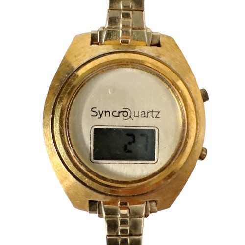 Vintage Damen Microma Syncro Quarzuhr mit neuen Batterien - muss eventuell funktionieren - Bild 2 von 11
