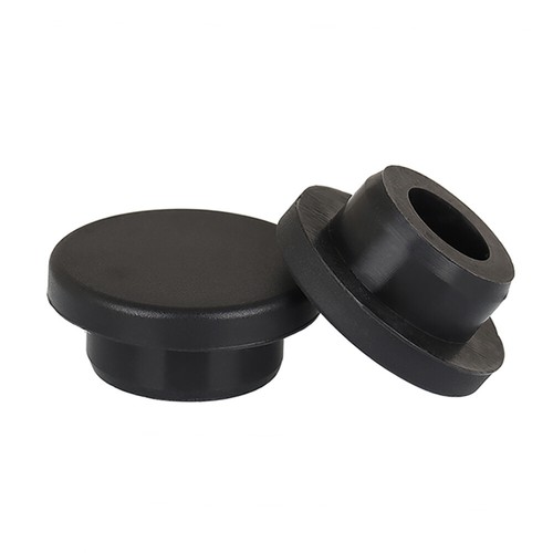 Black Hole Plugs End Cap Caps Tube Pipe Round Silicone Rubber Blanking Seal Bung - Picture 7 of 13