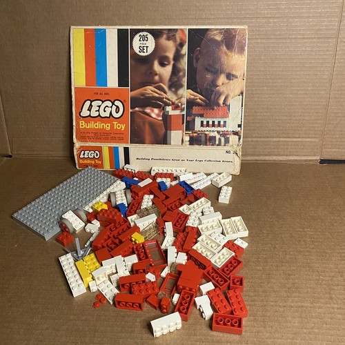 Vintage Lego Set #205 Building Toy with Partial Box - Picture 1 of 5